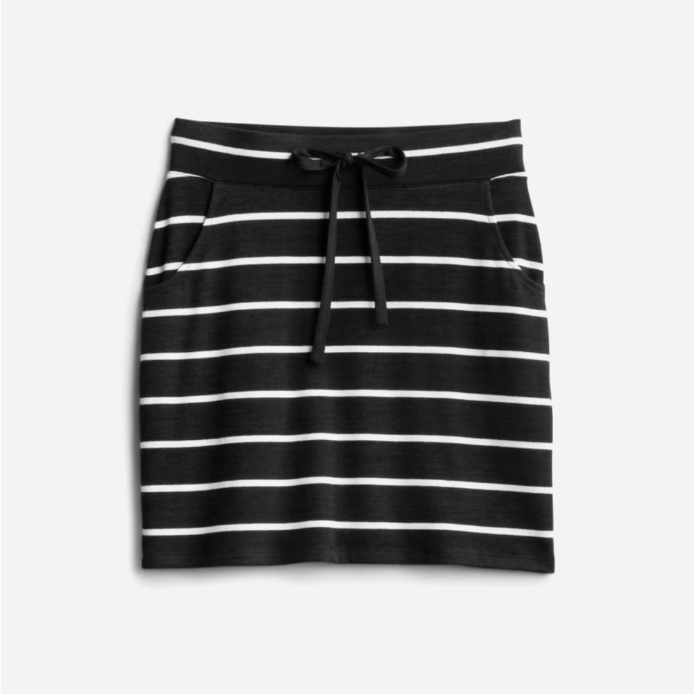 Market & Spruce Knit Striped Mini Skirt